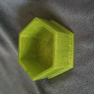 Green Hexagon Trinket Dish